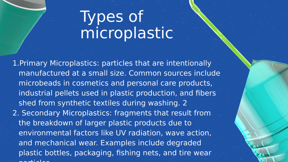 Types of microplastic