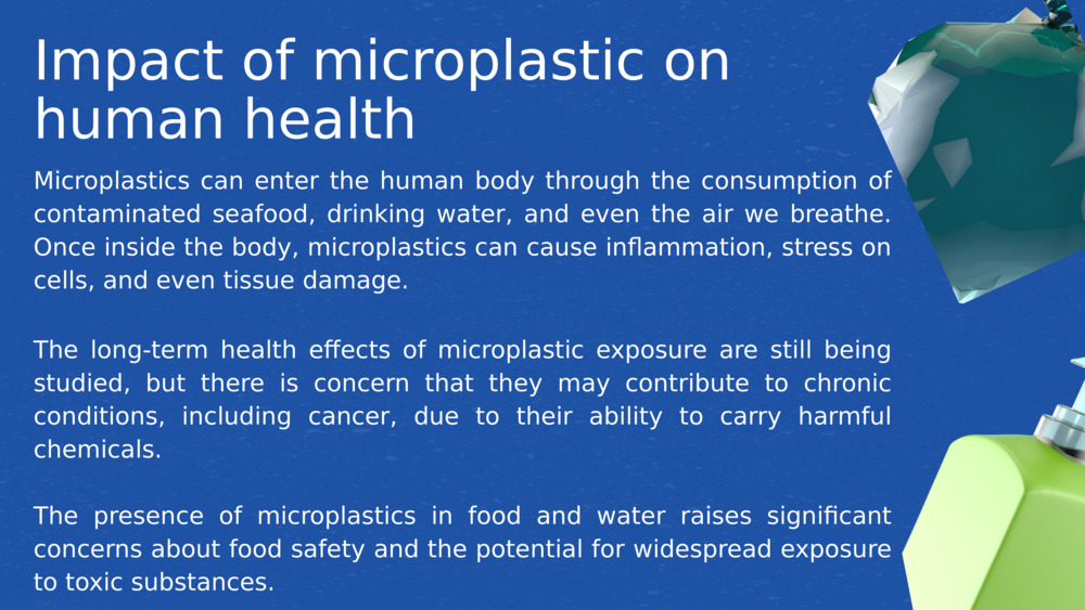 Impact of microplastic on human health 