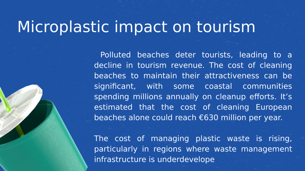 Microplastic impact on tourism 