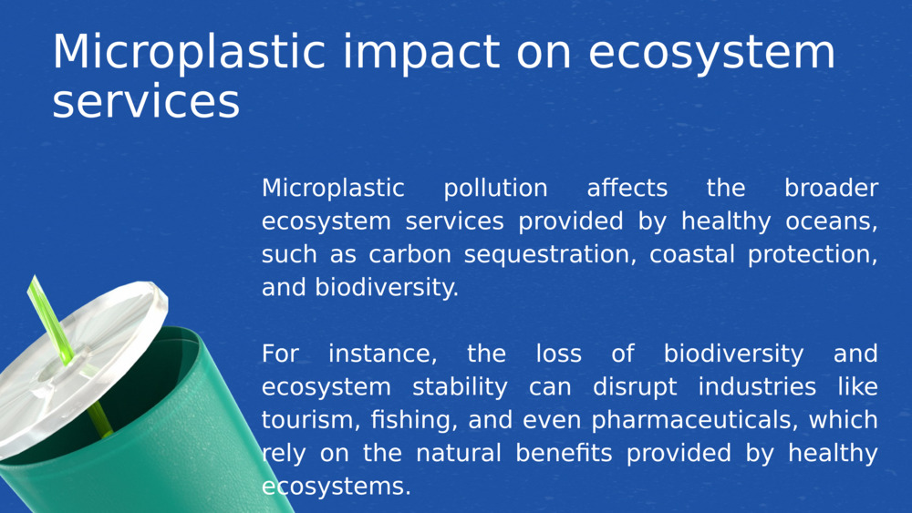 Microplastic impact on ecosystem services