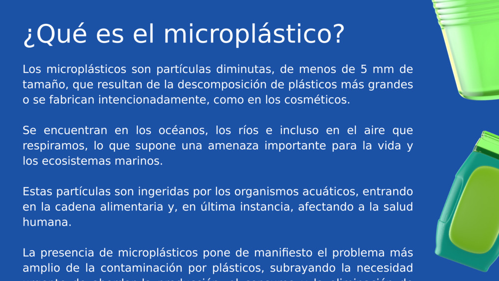 ¿Qué es el microplástico? 