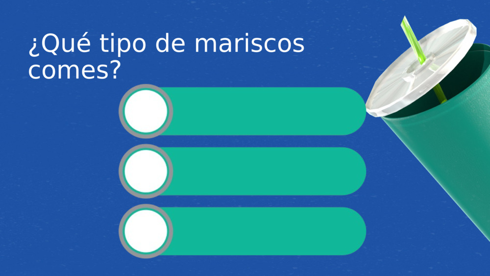 ¿Qué tipo de mariscos comes? 