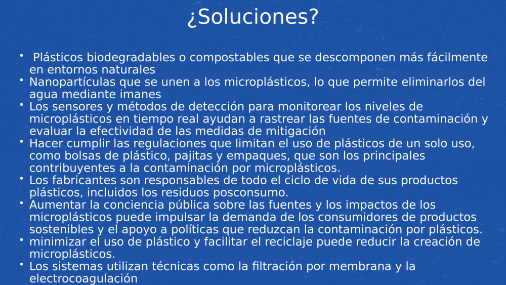 ¿Soluciones?