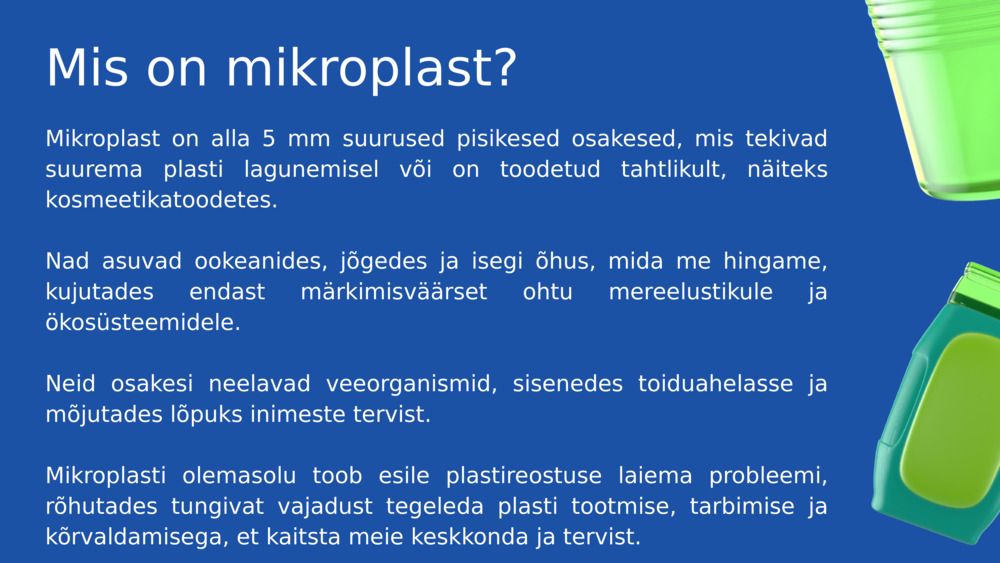 Mis on mikroplast? 