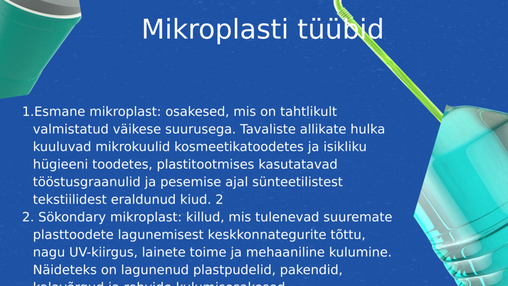 Mikroplasti tüübid