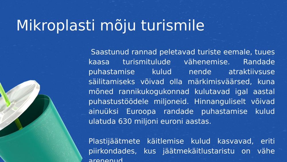 Mikroplasti mõju turismile 