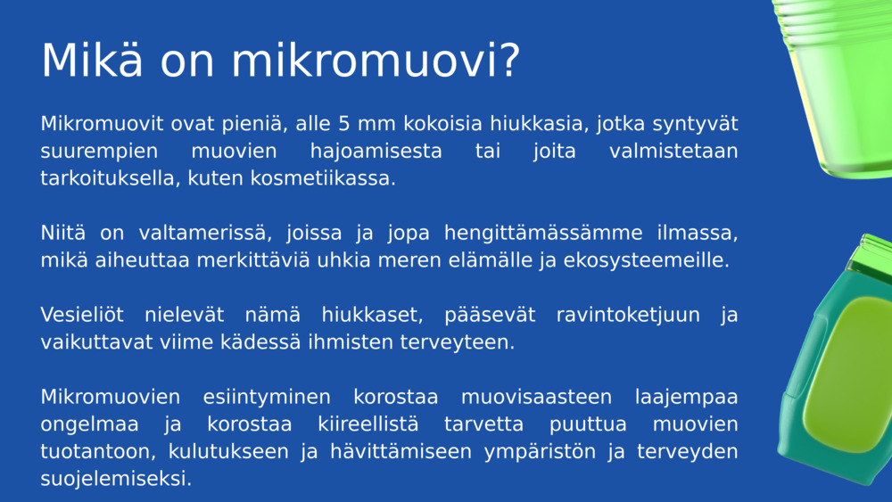 Mikä on mikromuovi? 