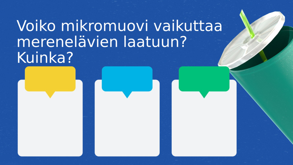 Voiko mikromuovi vaikuttaa merenelävien laatuun? Kuinka?