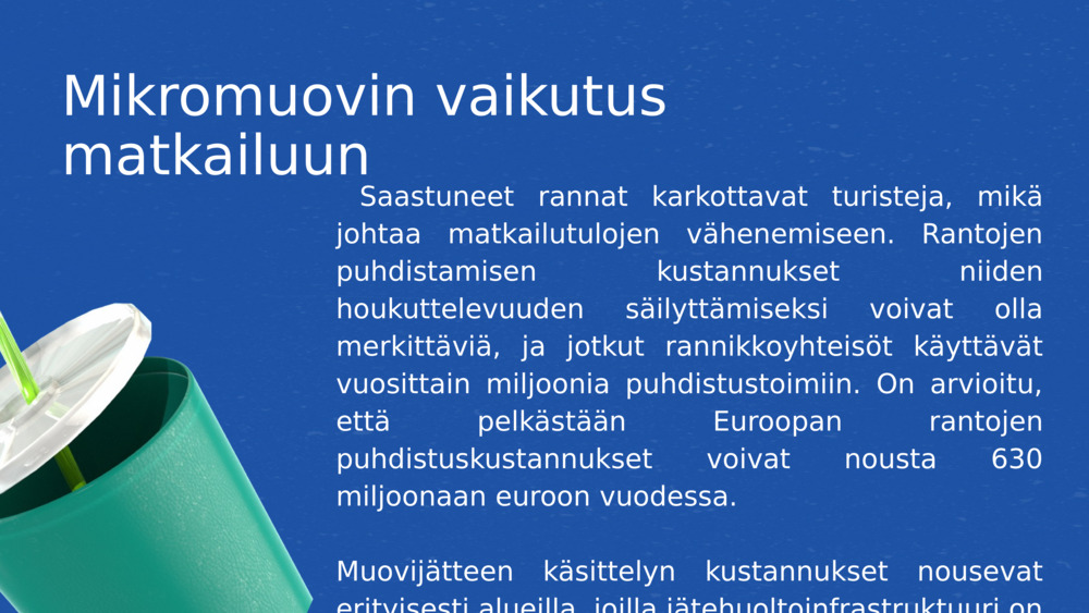 Mikromuovin vaikutus matkailuun 