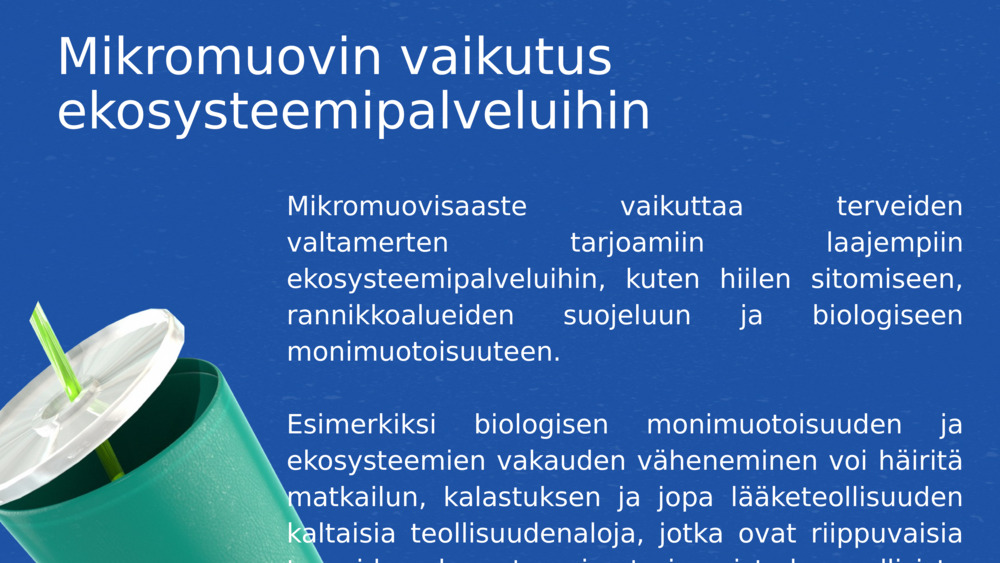 Mikromuovin vaikutus ekosysteemipalveluihin