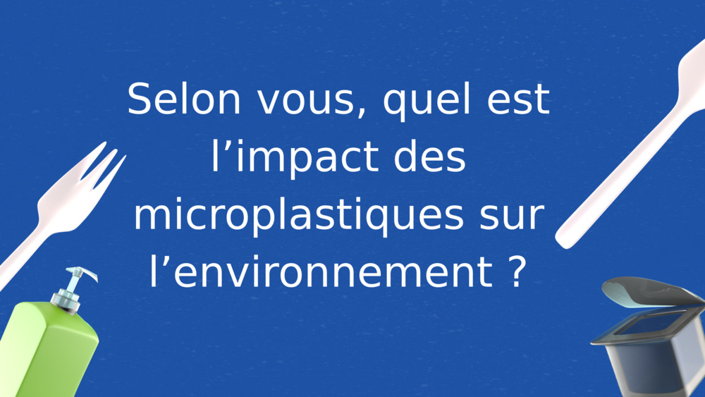 Selon vous, quel est l’impact des microplastiques sur l’environnement ?