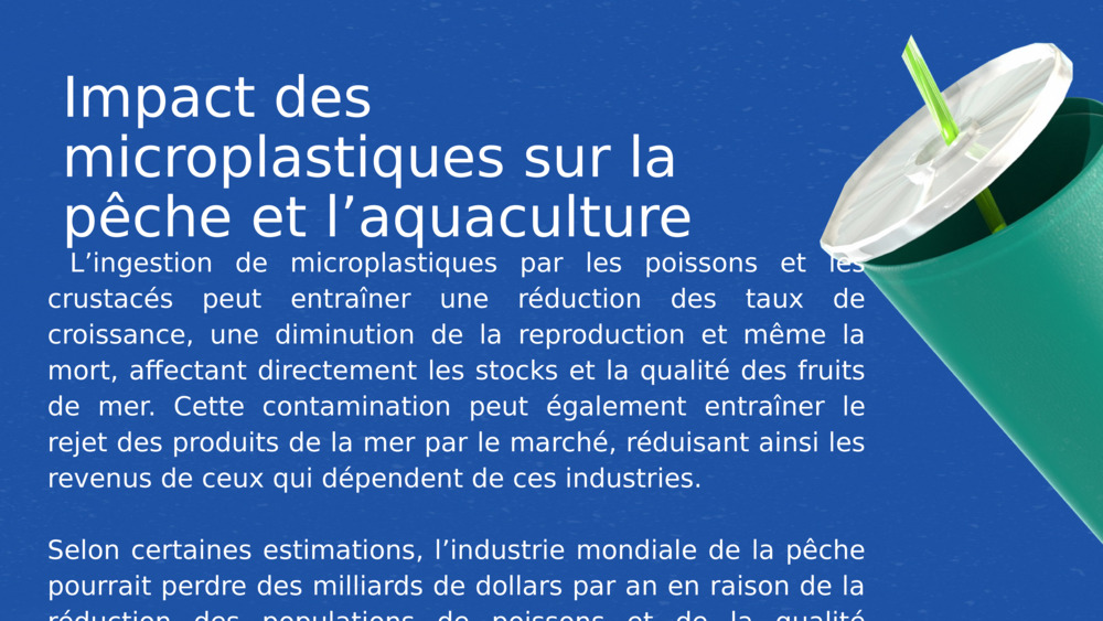 Impact des microplastiques sur la pêche et l’aquaculture