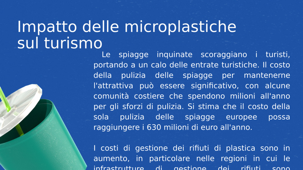 Impatto delle microplastiche sul turismo 