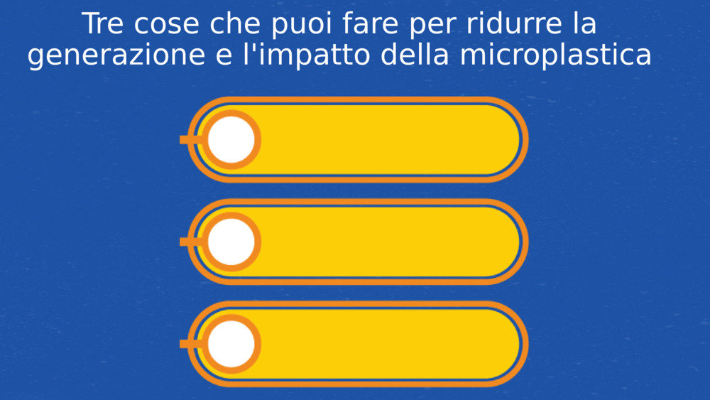 Tre cose che puoi fare per ridurre la generazione e l'impatto della microplastica