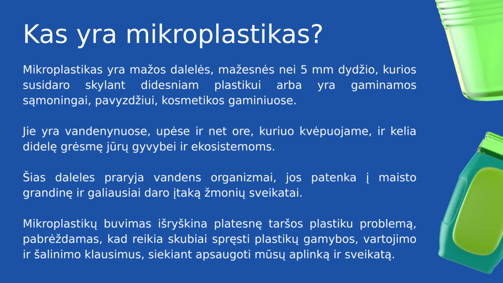 Kas yra mikroplastikas? 