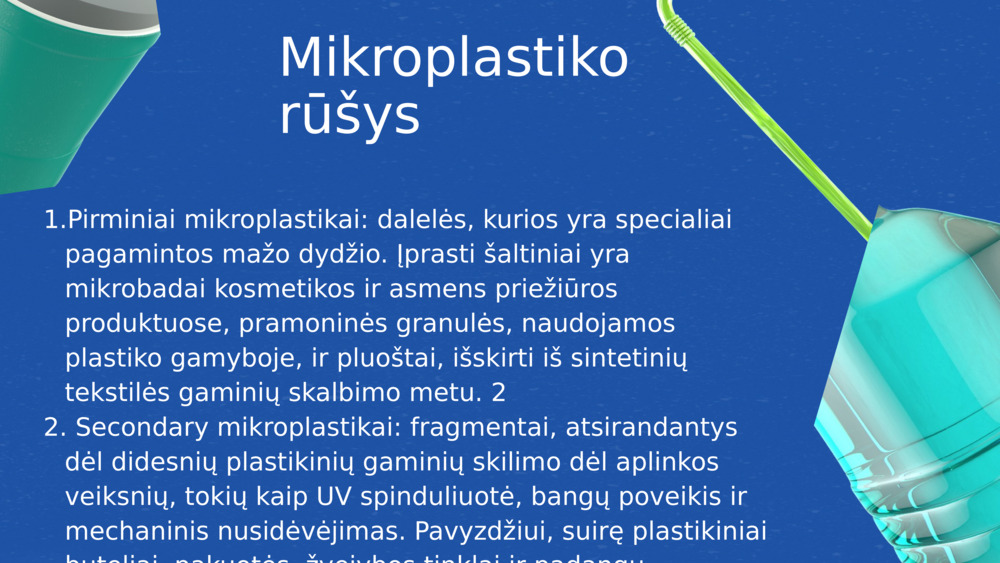 Mikroplastiko rūšys