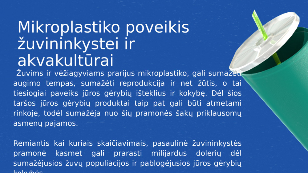 Mikroplastiko poveikis žuvininkystei ir akvakultūrai