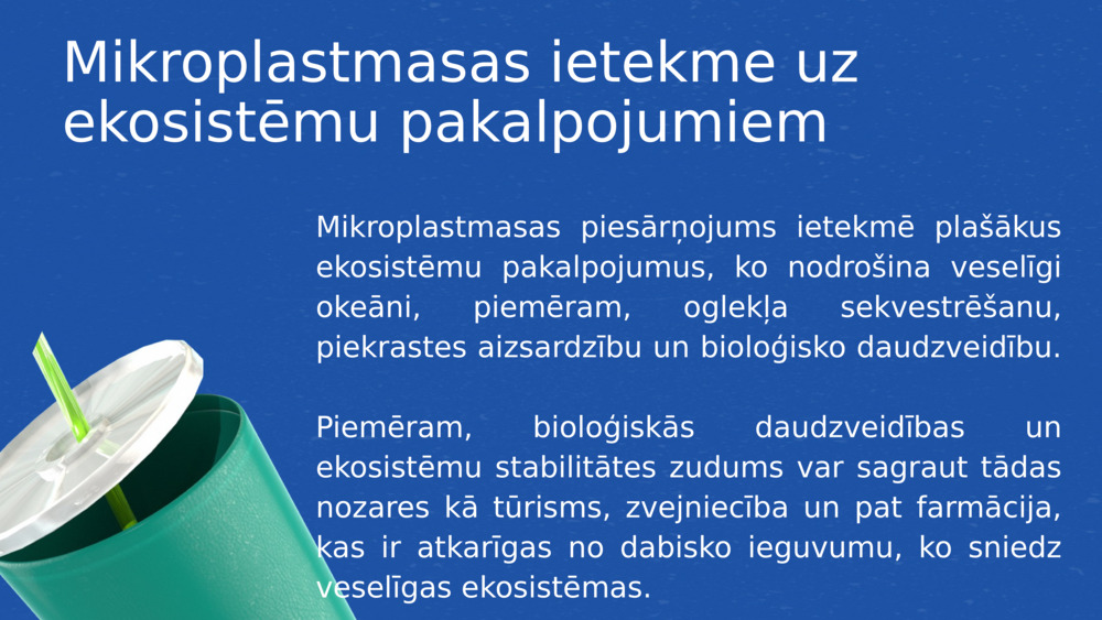 Mikroplastmasas ietekme uz ekosistēmu pakalpojumiem