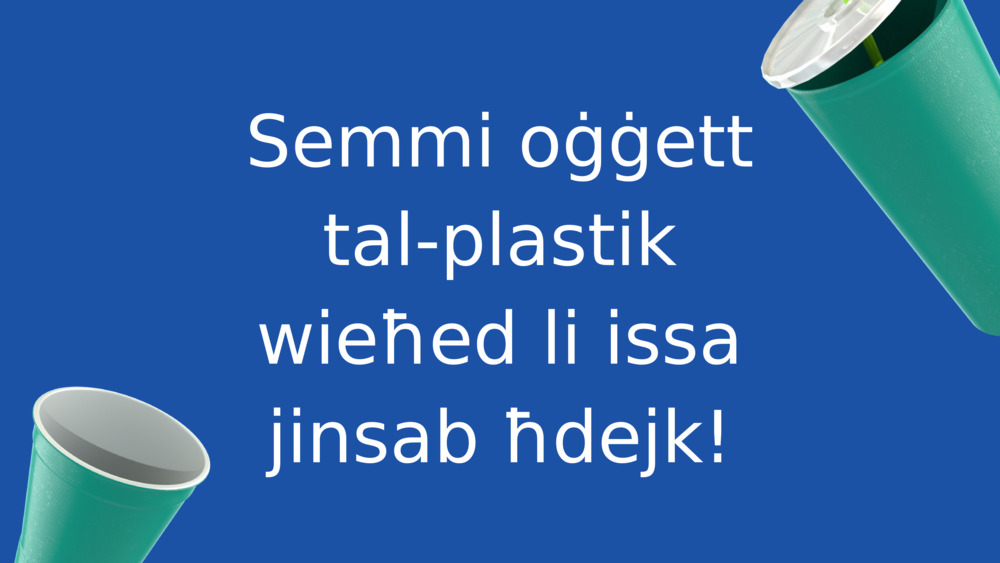 Semmi oġġett tal-plastik wieħed li issa jinsab ħdejk!