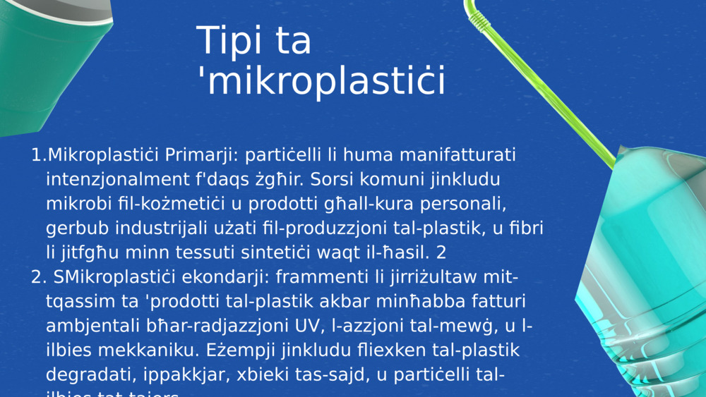 Tipi ta 'mikroplastiċi