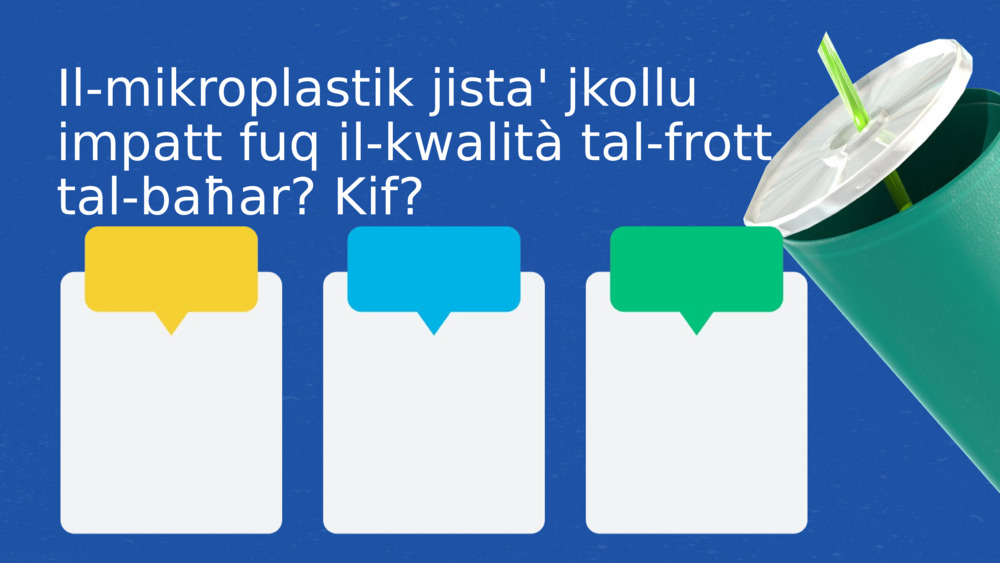 Il-mikroplastik jista' jkollu impatt fuq il-kwalità tal-frott tal-baħar? Kif?