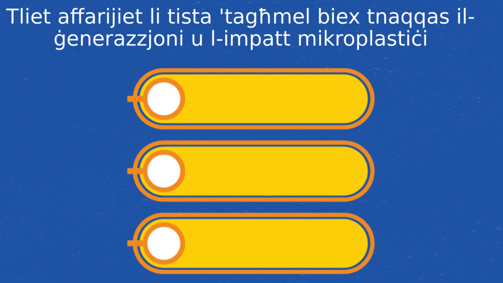 Tliet affarijiet li tista 'tagħmel biex tnaqqas il-ġenerazzjoni u l-impatt mikroplastiċi