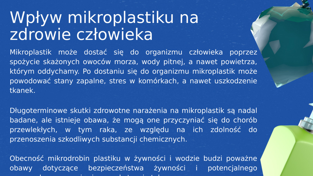 Wpływ mikroplastiku na zdrowie człowieka 