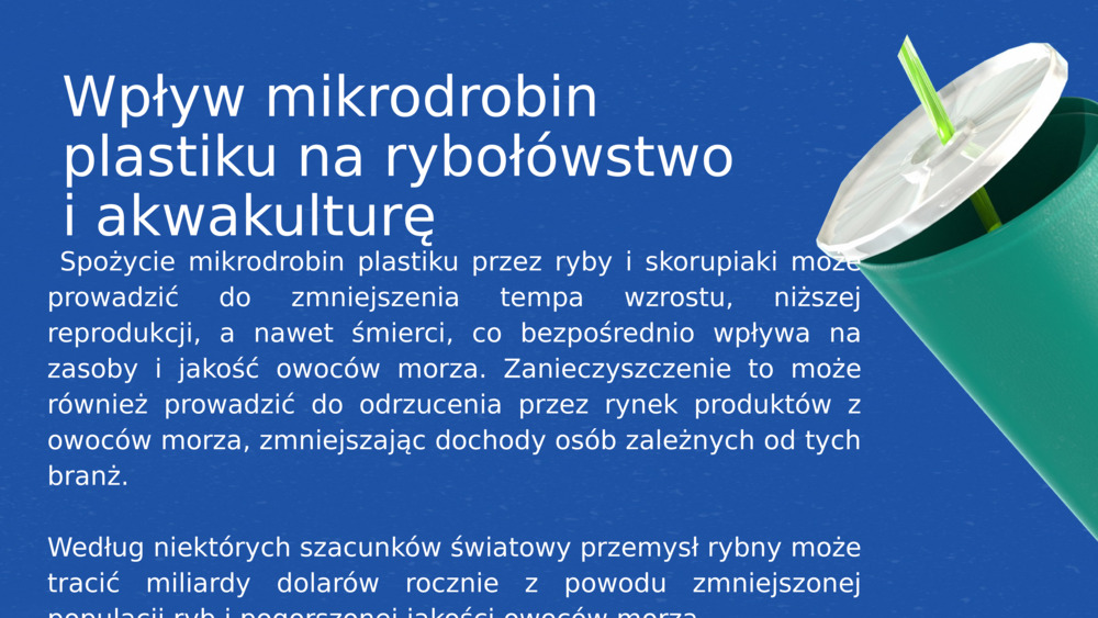 Wpływ mikrodrobin plastiku na rybołówstwo i akwakulturę