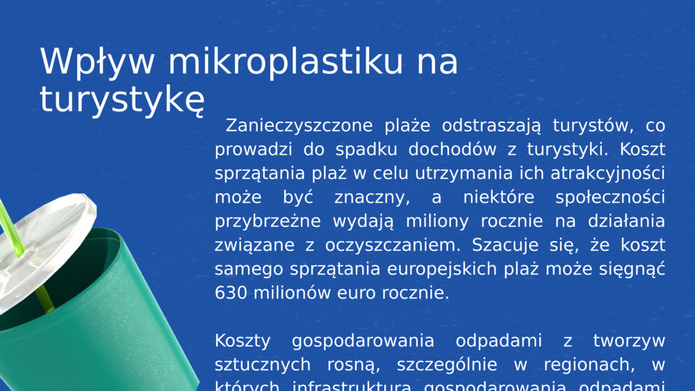 Wpływ mikroplastiku na turystykę 