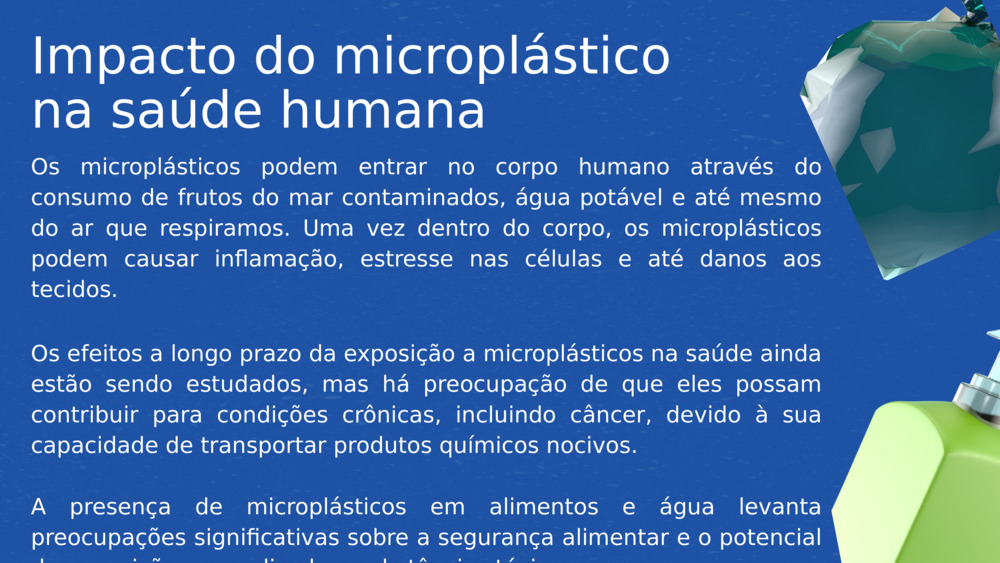 Impacto do microplástico na saúde humana 