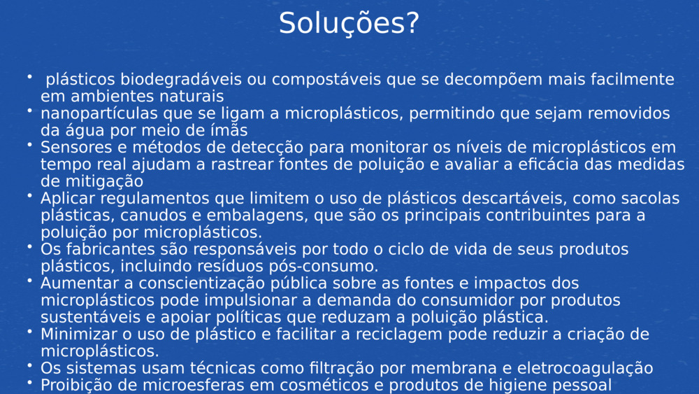 Soluções?