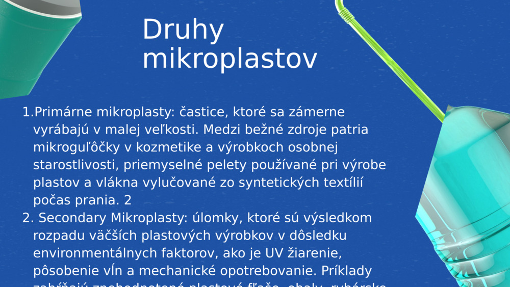 Druhy mikroplastov