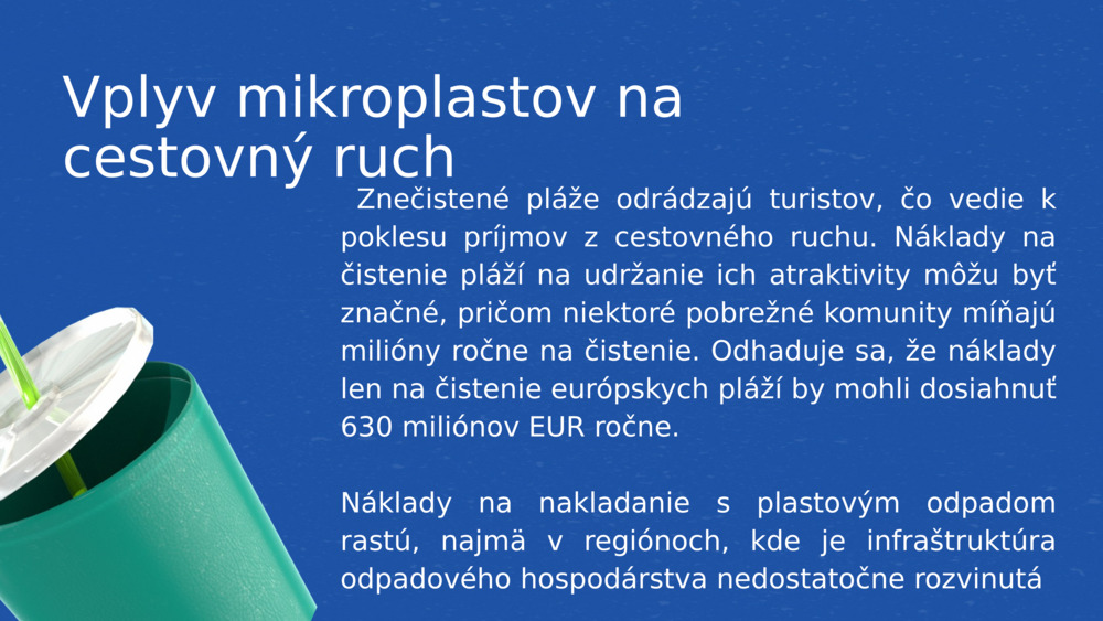 Vplyv mikroplastov na cestovný ruch 