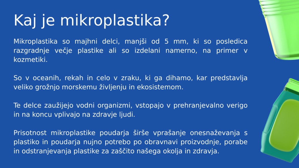 Kaj je mikroplastika? 