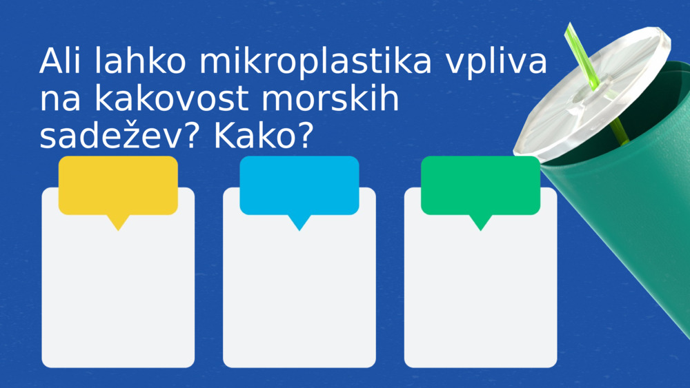 Ali lahko mikroplastika vpliva na kakovost morskih sadežev? Kako?