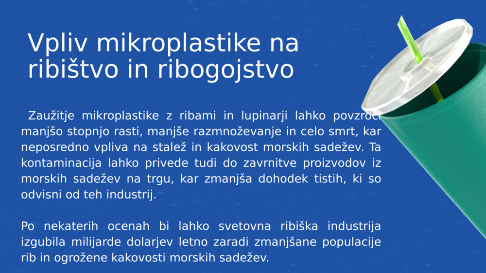 Vpliv mikroplastike na ribištvo in ribogojstvo