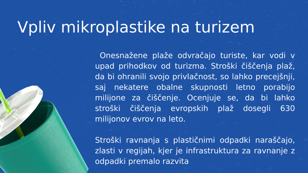 Vpliv mikroplastike na turizem 