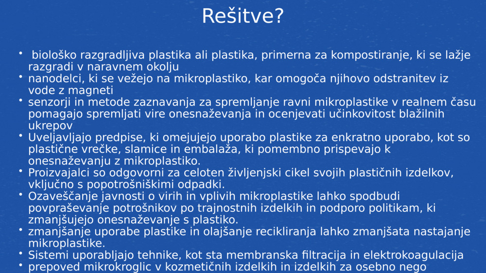 Rešitve?