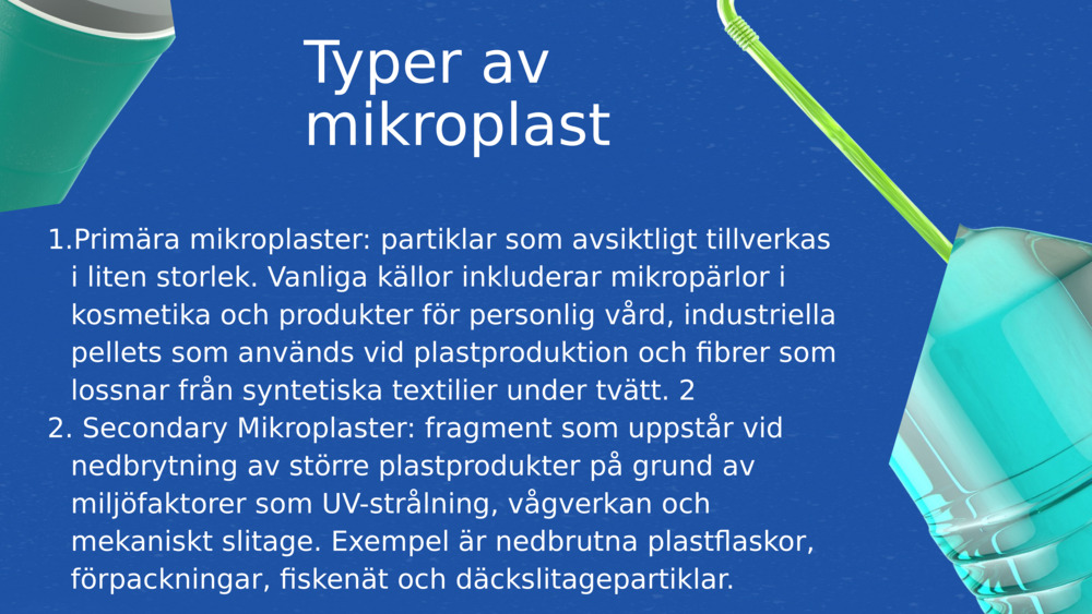 Typer av mikroplast