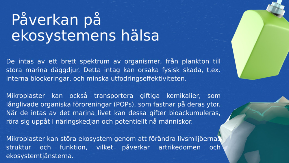 Påverkan på ekosystemens hälsa 