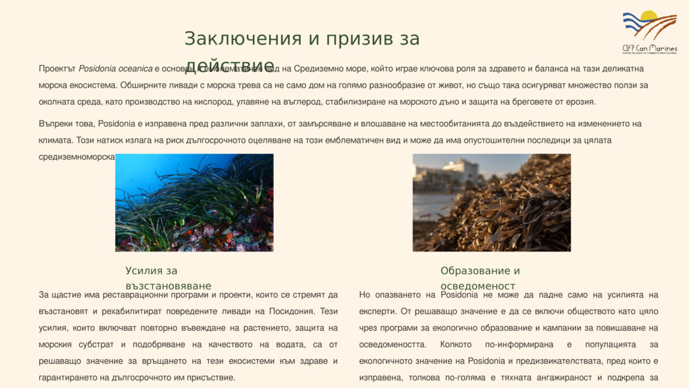 Въведение в Posidonia oceanica