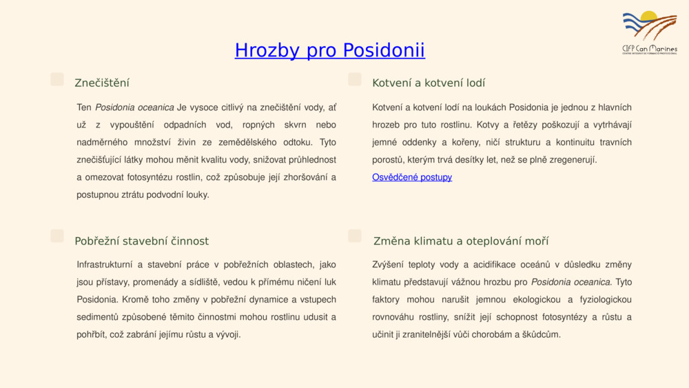 Hrozby pro Posidonii