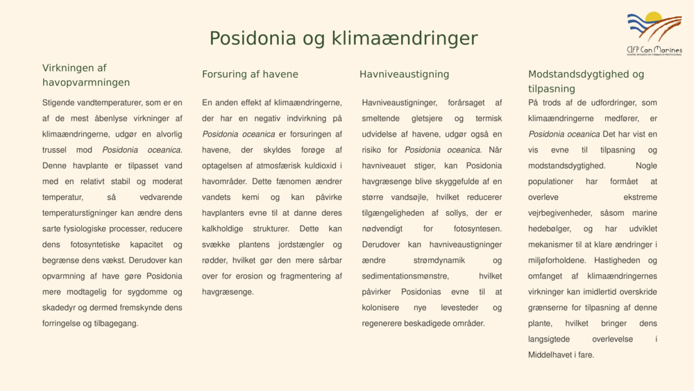 Posidonia og klimaændringer