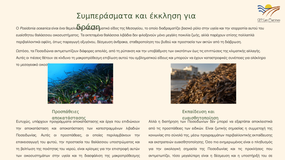 Εισαγωγή στην Posidonia oceanica