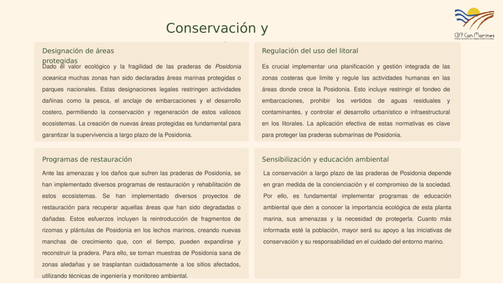 Conservación y protección