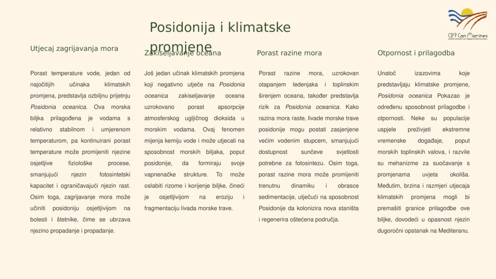 Posidonija i klimatske promjene