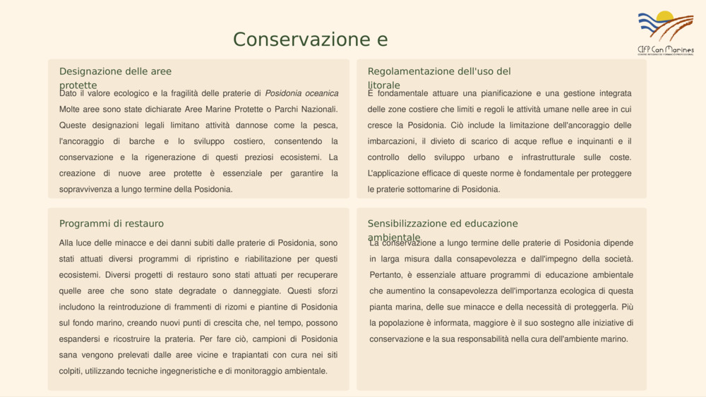 Conservazione e protezione