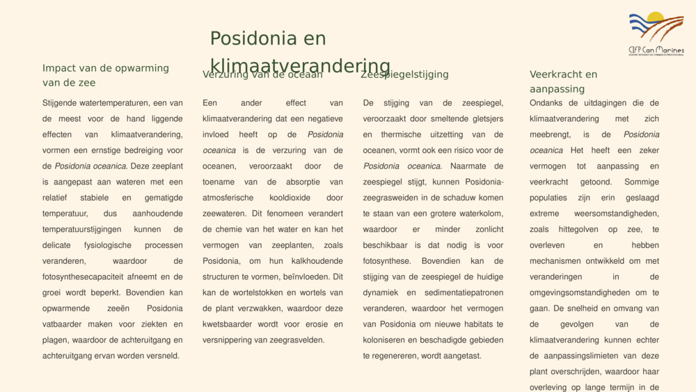 Posidonia en klimaatverandering