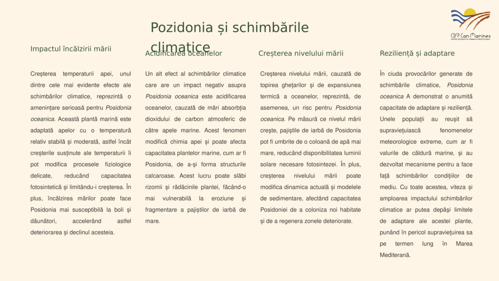 Pozidonia și schimbările climatice