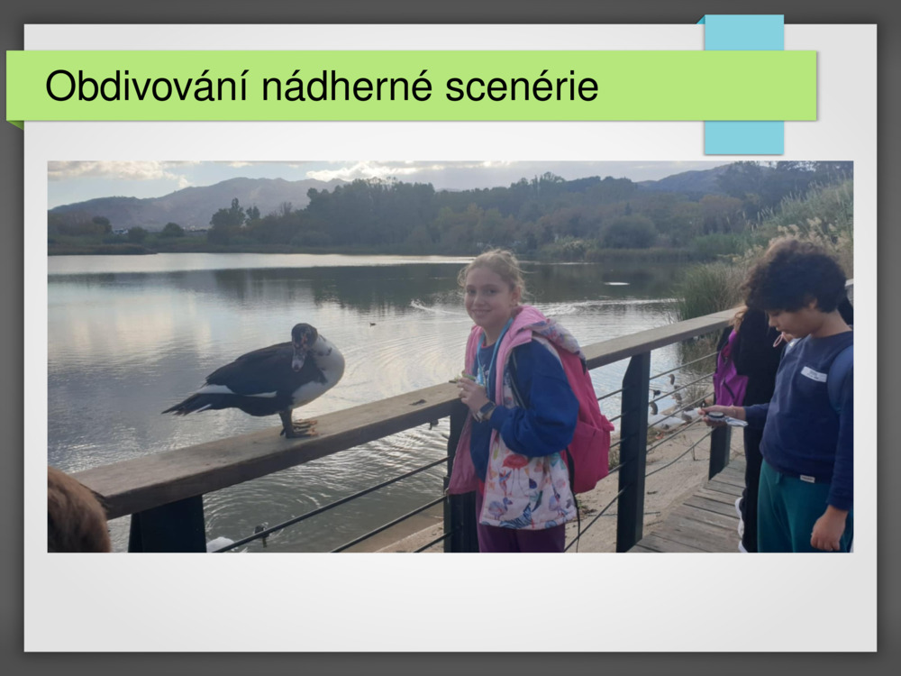 Obdivování nádherné scenérie